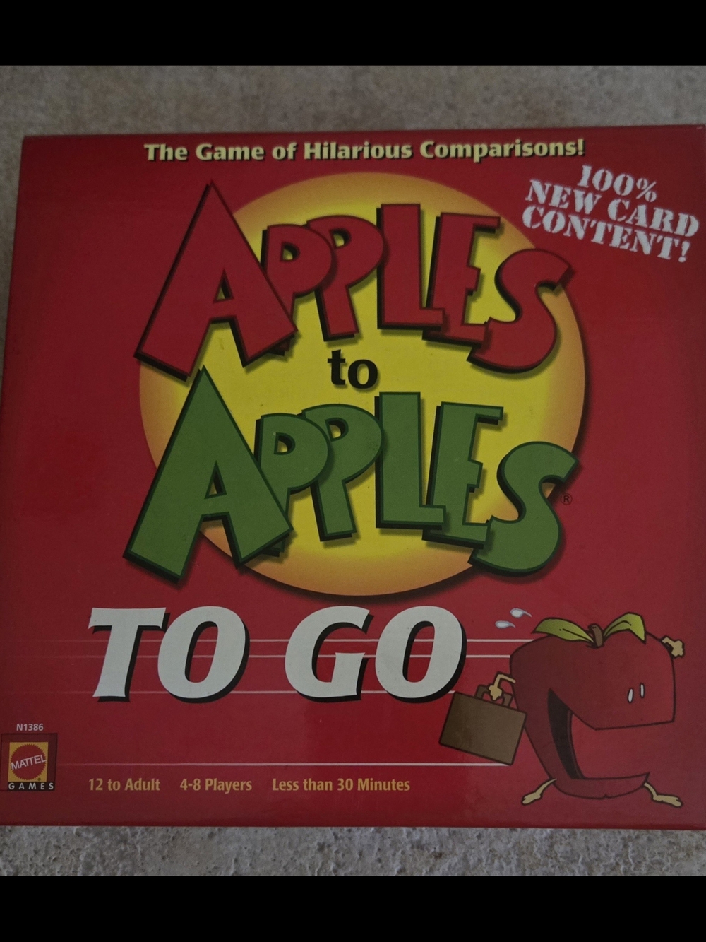 Apples to Apples To Go Card Game - Red/Green